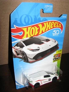 Hot Wheels 2018 #150 Exotics #1 LAMBORGHINI HURACAN LP 620-2 SUPER TROFEO Bianco - Foto 1 di 6
