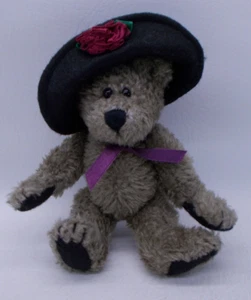 Boyds Bear Investment Collectibles #1364 Jointed 6" Camille Black Hat w Flower - Picture 1 of 7