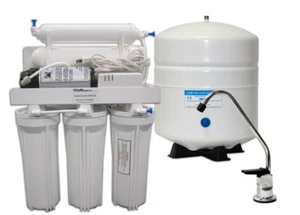 75 GPD Umkehrosmose Wasserfiltersystem + Boosterpumpe 5-stufig RO FILTER - Bild 1 von 2