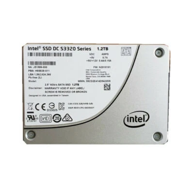 Intel 1.2TB SSD DC S3320 Serie SSDSC2BB012T7O1 2.5" 6Gb/s SATA Solid State Drive - Image 1 of 2