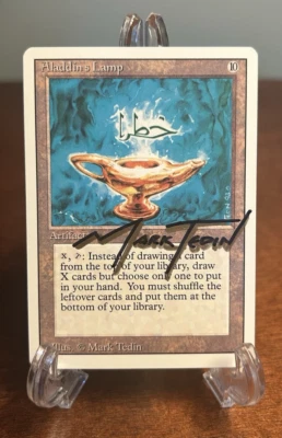 MTG Aladdin's Lamp Revised Signed Artist Proof AP Mark Tedin Magic - Image 1 of 2