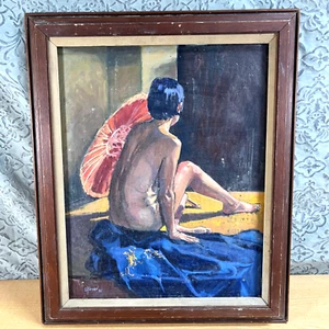 23" Vintage Öl Leinwand signiert D. Turner 1985 - Bild 1 von 9