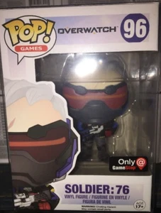 FUNKO POP Overwatch SOLDIER: 76 GameStop ESCLUSIVO #96 100% AUTENTICO come nuovo - Foto 1 di 1