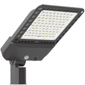 300W LED Shoebox Light 39000LM Outdoor Commercial Slip Fitter IP65 Waterproof - Picture 1 of 9