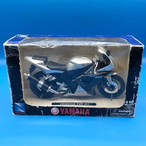 New - NewRay Road Rider Collection 1:12 Die-Cast Metal Yamaha  Black/GrayYZF-R1 - Picture 1 of 9