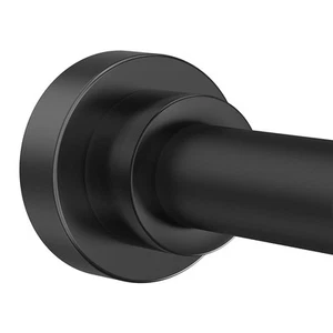 Shower Curtain Rod 31-80 in Adjustable Curtain Rod No Drilling Black Tension ... - Picture 1 of 6