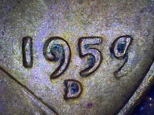 1959 D Penny Die Strike - Picture 1 of 3