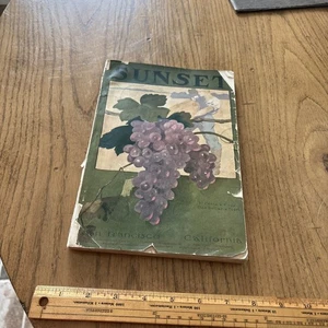 September 1903 Sunset Magazine San Francisco California Cover Grapes Railroad Ad - Picture 1 of 7