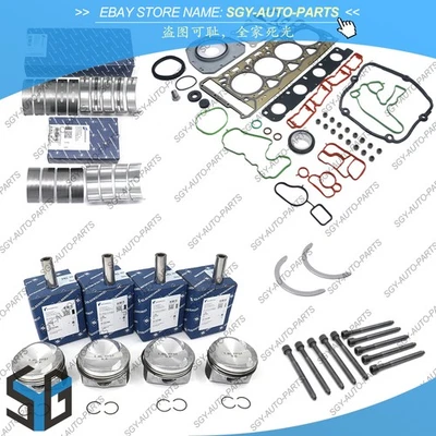 Kit de pistões de reconstrução de motor OEM para VW Audi A4 A5 1.8 TFSI CDA CDH - Imagem 1 de 4
