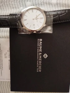 Baume & Mercier Classima 40 40mm Cassa Argento in Acciaio, Cinturino Nero in... - Foto 1 di 9