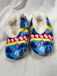Disney Lilo & STITCH blaue flauschige Babba Hausschuhe Größe Damen 8 Herren 6 Maße! - Bild 1 von 7