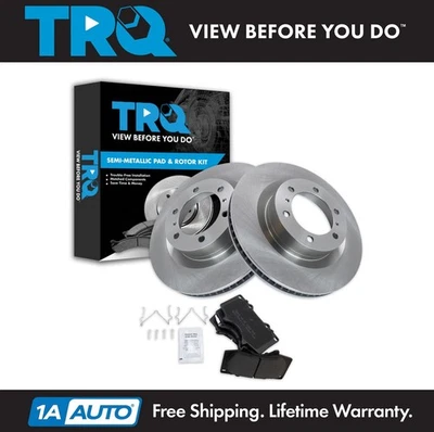 TRQ Front Brake Pad & Rotor Kit Fits 2010-2019 Lexus GX460 Toyota 4Runner - Image 1 of 4