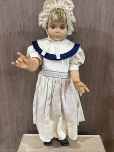 Bambola vintage 36" AE. Vestito Sporco Biondo Ha Bisogno Di Pulizia Inquietante - Foto 1 di 11