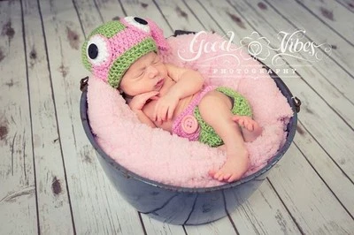 Crochet TMNT Inspirado ROSA NIÑA Tortuga Ninja Bebé Conjunto/Disfraz Nuevo en Caja a 3-6 m Foto 1 de 4