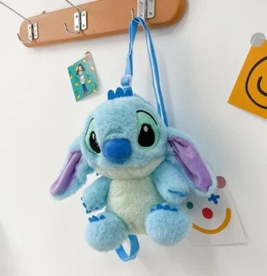 Lindo Muñeco de Peluche Lilo & Stitch Cómodo Mochila Escolar Bolso Cartera 25cm Foto 1 de 4