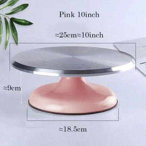 Cake Decorating Turntable Aluminum Alloy Baking Kitchen Display Stand Mounting - Picture 1 of 31