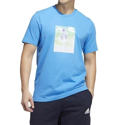 adidas Men's Pulse Blue Boost Rocket T-shirt (HK6760) Sizes LT/XLT/2XLT - NWT - Image 1 of 4