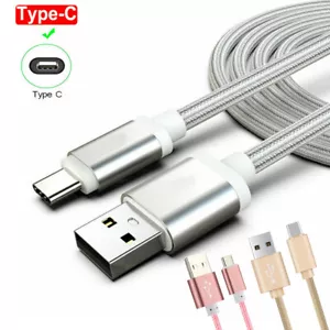 1/2/3M USB Type C Kable USB-C Fast Charging Cable for Samsung Galaxy Huawei Mate - Picture 1 of 15