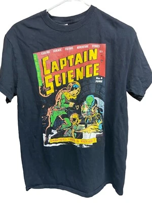 Captain Science No. Camiseta 4 (Joe Orlando/Cubierta Madera Pared) (Junio 1951) TALLA M Foto 1 de 4