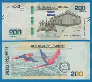 Honduras 200 Lempiras P 105a New 2021 UNC Commemorative note ( P 105 a ) - Picture 1 of 1