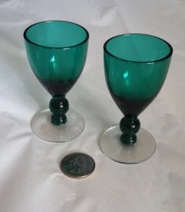 2 Steigel grün Kugel Vorbau klar Fuß 4" Cordial MCM Seneca Morgantown Bryce - Bild 1 von 3