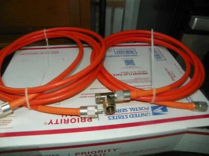 RG-11 ORANGE COAX DUAL CO-PHASE 4 TEFLON PL-259 TRIM TO CB/CH 19 FOR 50 OHM - Picture 1 of 12