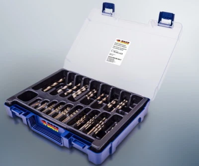 Spiralbohrer Stahlbohrer Edelstahlbohrer HSS/COBALT Magazin 1 - 10 mm ROSE BOX - Bild 1 von 2