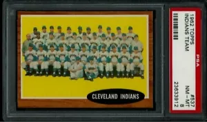 Tarjeta del equipo PSA 8 - 1962 Topps #537 Cleveland Indians (A) (23633912) - Imagen 1 de 2