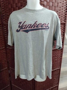 Vintage 2000s Adidas New York Yankees T Shirt Double Sided Mens Large - Picture 1 of 5
