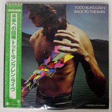 TODD RUNDGREN BACK TO THE BARS WARNER BROS. P5561W JAPAN OBI VINYL 2LP