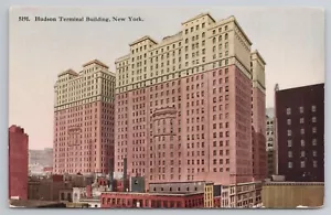 Hudson Terminal Gebäude H&M Eisenbahn New York City NY HH Tammen Postkarte - Bild 1 von 2