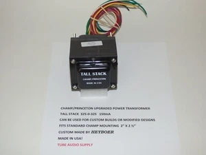 HEYBOER CHAMP / PRINCETON UPGRADED TALL STACK POWER TRANSFORMER, MADE IN USA - Picture 1 of 4