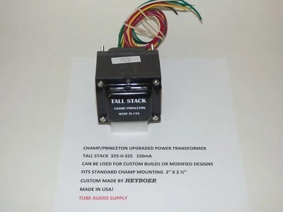 HEYBOER CHAMP / PRINCETON TRANSFORMADOR DE POTENCIA DE PILA ALTA MEJORADO, HECHO EN EE. UU. Foto 1 de 4