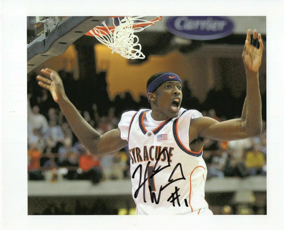 哈金·沃里克手签 8 x 10 彩色照片 + 可证明 SYRACUSE 橙色 RIM — 第 1/1 张图片
