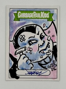 Topps Garbage Pail Kids 2020 35 aniversario NASTY NICK Jiménez boceto 1/1 - Imagen 1 de 3