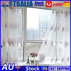 2m Screen Embroidery Sheer Voile Window Drape Curtain For Living Room(pink)