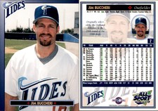 Jim Buccheri 1999 Blueline Norfolk Tides #7 Card *AutographDen*