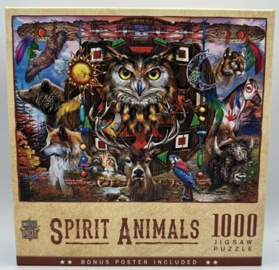 Spirit Animals 1000 Piece Jigsaw Puzzle 26.74” X 19.25” + Bonus Poster Brand New - Image 1 of 4