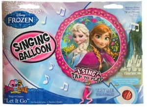 28" Singing Frozen balloon party birthday decoration Gift Anna Elsa Let it go - Picture 1 of 5