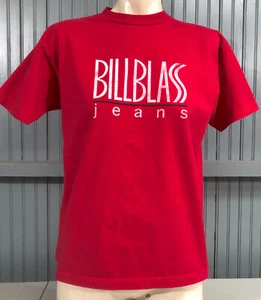 Bill Blass Abbigliamento Jeans T-Shirt Rossa Taglia S Vintage - Foto 1 di 3
