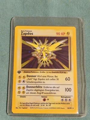 Pokemon Zapdos 16/102 Holo German 1st Edition Base Set - Image 1 of 4