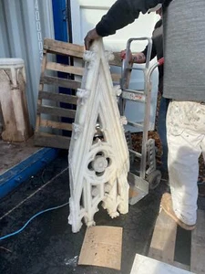 INCREDIBLE CARRARA ARCHITECTURAL CHURCH PEDIMENT FROM A CLOSED CHURCH - AC102 - Picture 1 of 1