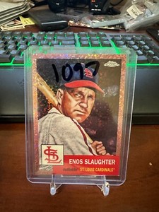 ENOS SLAUGHTER #149 2022 Topps Chrome Platinum Anniversary ROSE GOLD 58/75