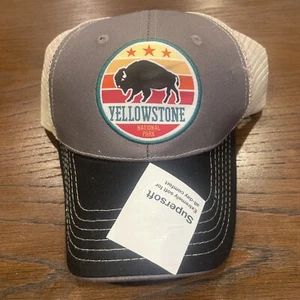 Brand New~Yellowstone National Park Snapback Mesh Trucker Hat/Cap 1412 - Picture 1 of 8