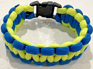 Survival Paracord Armband Mehrfarbig Größe 7" Kind Geflochten Sicherheit Paracord NEU - Bild 1 von 6