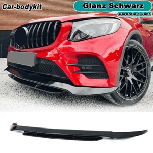 Glanz Schwarz Frontlippe Frontansatz Spoiler für Mercedes X253 GLC250 GLC43 - Picture 1 of 15