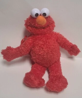 Mini mochila boneca de pelúcia Sesame Street Elmo 12" - Imagem 1 de 4