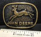 John Deere 4 Four Legged Deer Uniform Belt Buckle 1940 1950 Hamlin VERY RARE JD