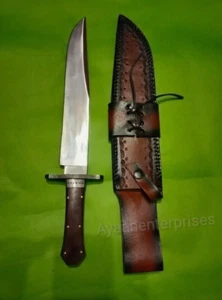 Coltello Alamo Musso pieno tang fatto a mano coltello Bowie strumento coltello sopravvivenza acciaio - Foto 1 di 5