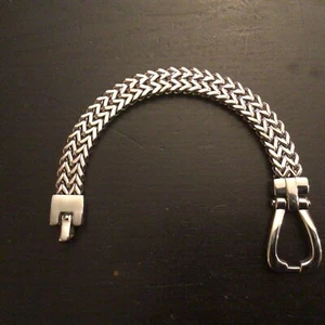 Cierre de pulsera Zigzag de acero inoxidable para hombre Jean Claude no funcional - Imagen 1 de 6